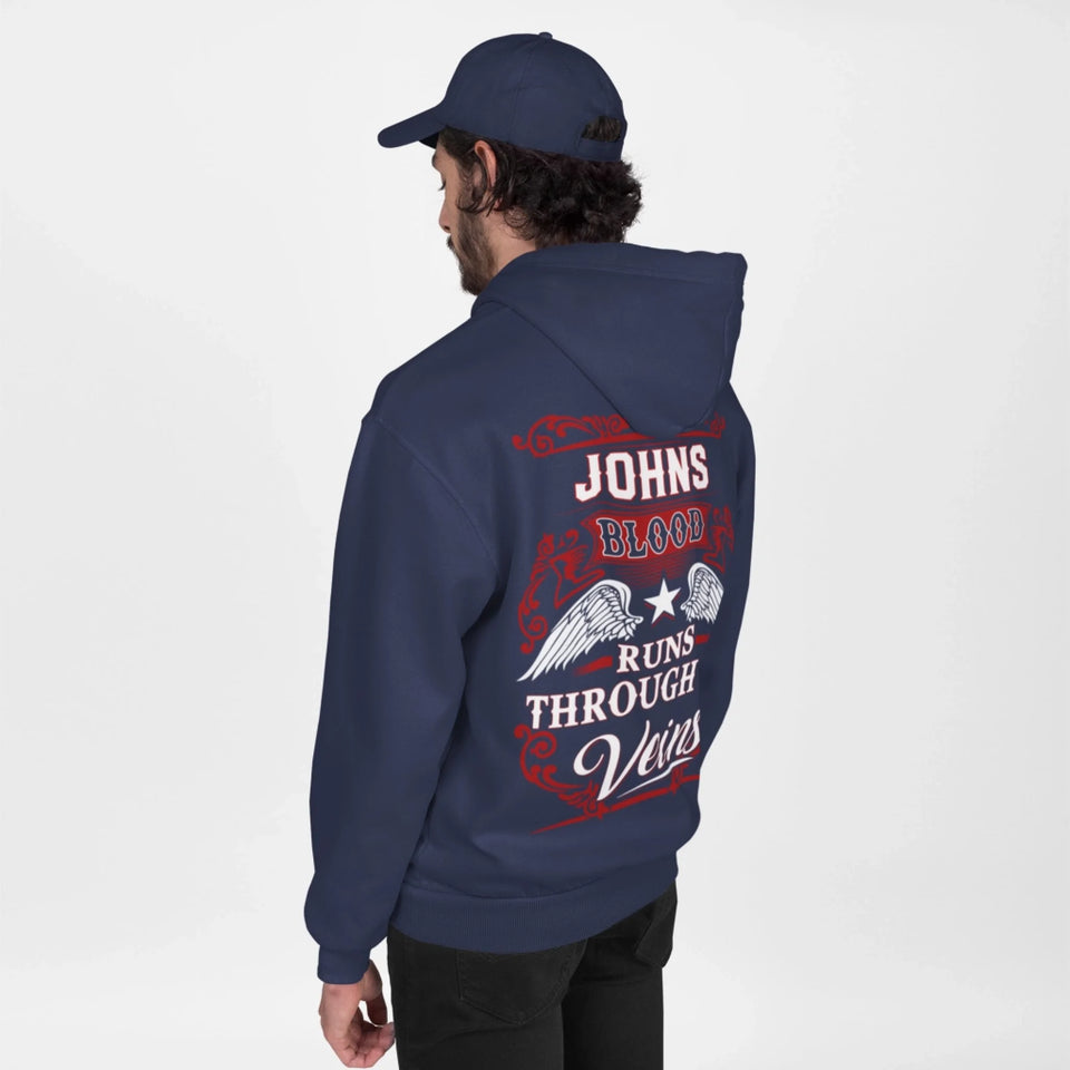 Personalized Name Hoodie - Runs Through My Veins