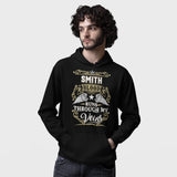 Custom Name Hoodie - Runs Through My Veins - Front