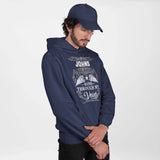 Custom Name Hoodie - Runs Through My Veins - Front