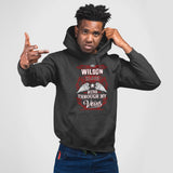 Custom Name Hoodie - Runs Through My Veins - Front