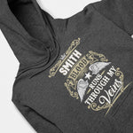 Custom Name Hoodie - Runs Through My Veins (Front Print)-3