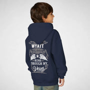 Personalized Name Youth Hoodie - Runs Through My Veins-2