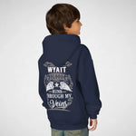 Personalized Name Youth Hoodie - Runs Through My Veins-2