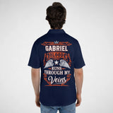 Personalized Name Polo Shirt - Runs Through My Veins-2