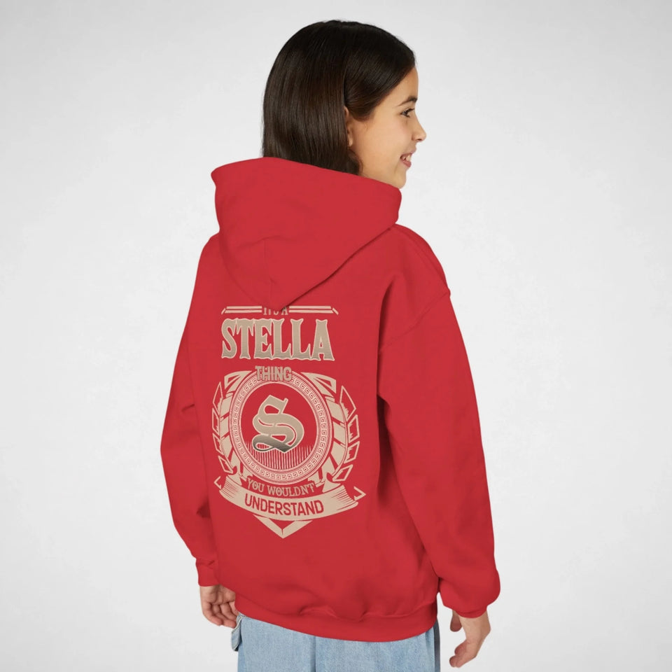 Personalized Name Youth Hoodie - It’s A Name Thing - Crest Style-11