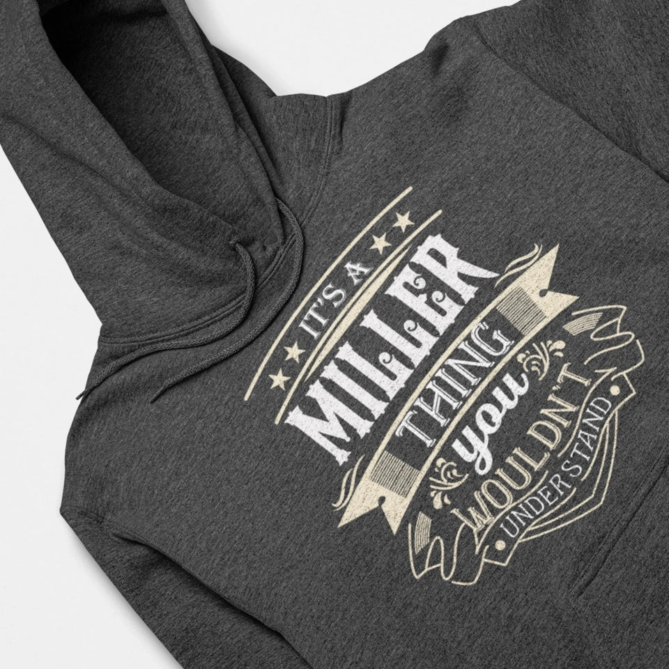 Custom Name Hoodie - It’s A Name Thing - Vintage Typography Front