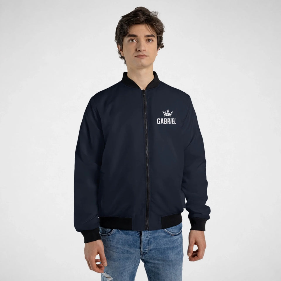 Personalized Name Bomber Jacket - It's A Name Thing - Vintage Typography-5
