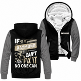 Personalized Name Fleece Zip Hoodie - If Name Can't Fix It