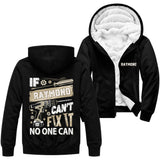 Personalized Name Fleece Zip Hoodie - If Name Can't Fix It