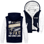 Personalized Name Fleece Zip Hoodie - If Name Can't Fix It