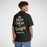 Personalized Name Button-Up Shirt - Keep Calm and Let Name Handle It