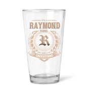 Personalized Name 16oz Glass Cup - It's A Name Thing