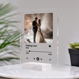 Custom Music Plaque Couple Photo, Couple Anniversary Gift For Him & Her Acrylic Plaque