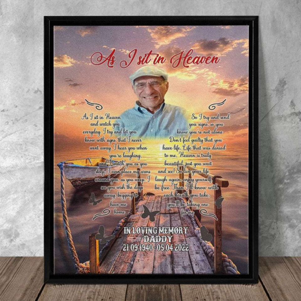  Personalized Canvas Wall Art For Loss Of Grandpa Dad