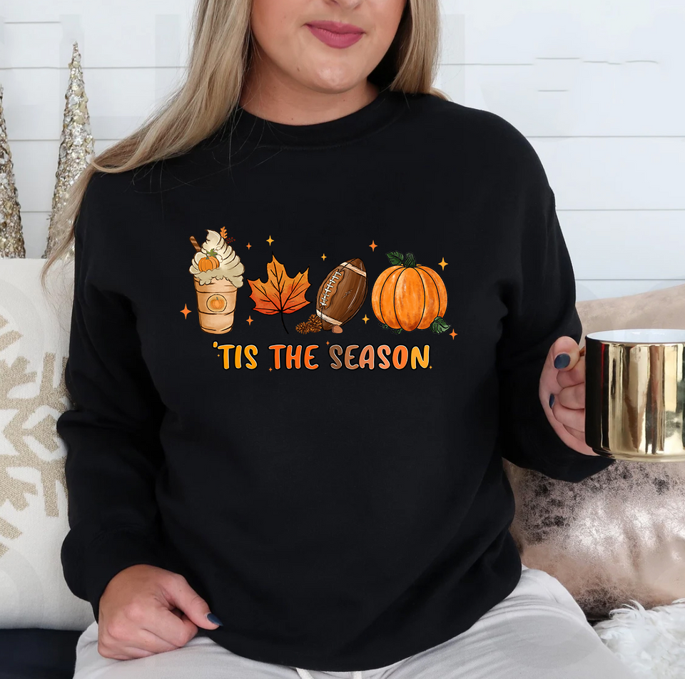 Fall Coffee Sweatshirt Tis The Season, Coffee Lovers Shirt, Pumpkin Spice Shirt