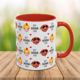 Best Grandma Ever Accent Mug – Custom Baby Face Photo Coffee Cup – Mother's Day Gift for Grandma