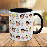Best Grandma Ever Accent Mug – Custom Baby Face Photo Coffee Cup – Mother's Day Gift for Grandma