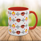 Best Grandpa Ever Accent Mug – Custom Baby Face Photo Coffee Cup – Father's Day Gift for Grandpa