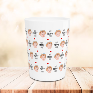 Best Grandpa Ever Shot Glass – Custom Baby Face Photo Shot Glass – Father's Day Gift for Grandpa