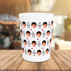 Best Grandpa Ever Shot Glass – Custom Baby Face Photo Shot Glass – Father's Day Gift for Grandpa