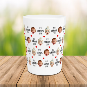 Best Grandpa Ever Shot Glass – Custom Baby Face Photo Shot Glass – Father's Day Gift for Grandpa