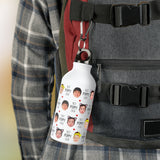 Best Grandpa Ever Sport Bottle – Custom Baby Face Photo Sport Bottle – Father's Day Gift for Grandpa