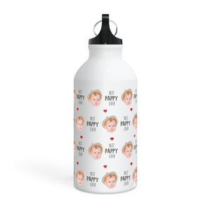 Best Grandpa Ever Sport Bottle – Custom Baby Face Photo Sport Bottle – Father's Day Gift for Grandpa