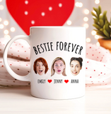 Personalized Best Friend Mug – Custom Besties Forever Gift for Sister or BFF – Thoughtful Birthday or Just Because Present