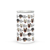 Custom Best Dog Dad Ever Gift for Dog Lovers Dog Dad Gift Funny Dog Photo Funny 4-in-1 Can Cooler Tumbler