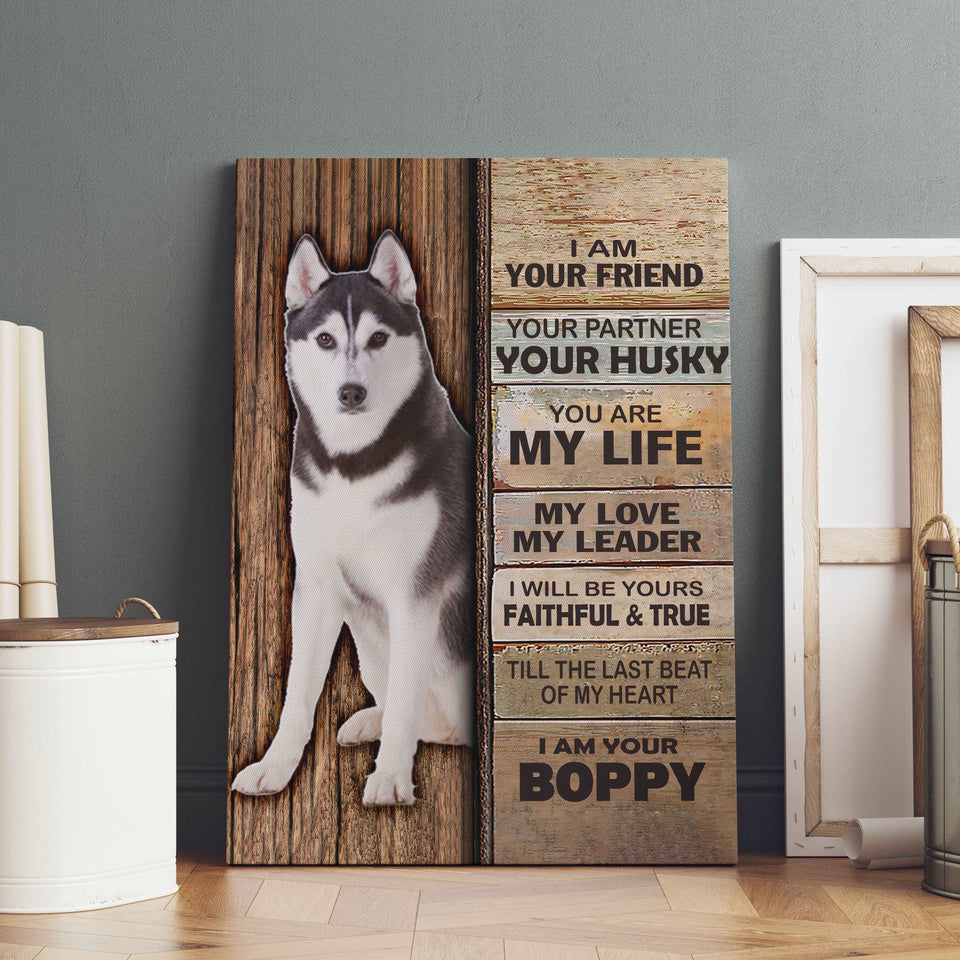 Akita Dog Premium Wall Art Canvas, Dog Mom Gift, Gift For Dog Lovers, Custom Any Dog Photo Wall Art