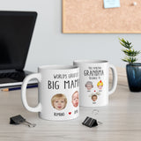 Custom Grandma Gift, Custom Baby Face Mug, This Amazing Grandma Belongs To Mug