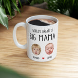 Custom Grandma Gift, Custom Baby Face Mug, This Amazing Grandma Belongs To Mug