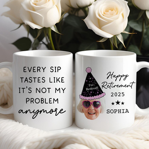 Custom Retirement Mug, Personalized Gift for Boss or Coworker, Officially Retired Coffee Cup