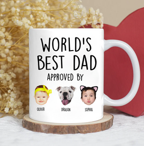 Custom Baby Face Mug for Dad – World's Best Dad Mug with Child’s Photo, Personalized Father’s Day Gift
