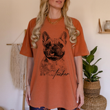 Custom Pet Photo T-Shirt, Personalized Dog & Cat Portrait Shirt, Dog Mom Gift, Pet Memorial Gift