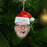 Custom Face Photo Acrylic Ornament - Funny Christmas Personalized Acrylic Ornament with Picture