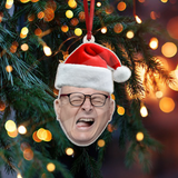 Custom Face Photo Acrylic Ornament - Funny Christmas Personalized Acrylic Ornament with Picture