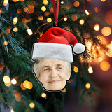 Custom Face Photo Acrylic Ornament - Funny Christmas Personalized Acrylic Ornament with Picture