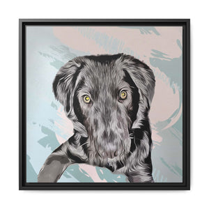 Custom Pet Portrait, Personalized Dog Portrait, Memorial Pet Gift,Unique Pet Canvas Print