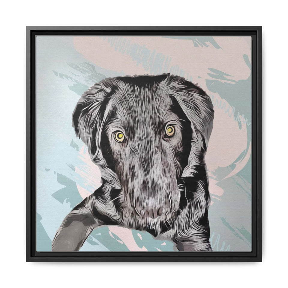 Custom Pet Portrait, Personalized Dog Portrait, Memorial Pet Gift,Unique Pet Canvas Print