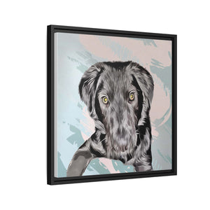 Custom Pet Portrait, Personalized Dog Portrait, Memorial Pet Gift,Unique Pet Canvas Print
