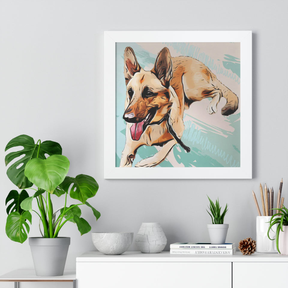 Custom Pet Portrait, Personalized Dog Portrait, Memorial Pet Gift,Unique Pet Canvas Print