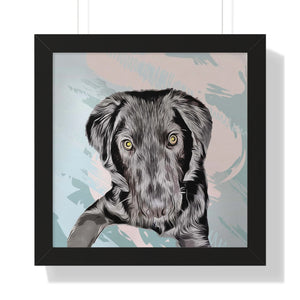 Custom Pet Portrait, Personalized Dog Portrait, Memorial Pet Gift,Unique Pet Canvas Print