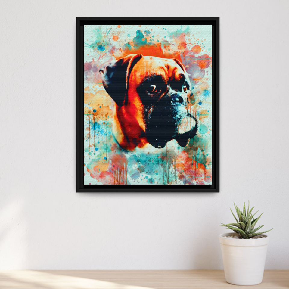 Custom Pet Watercolor Colorful Portrait – Custom Dog Cat Colorful Painting – Unique Pet Memorial or Pet Lover Gift
