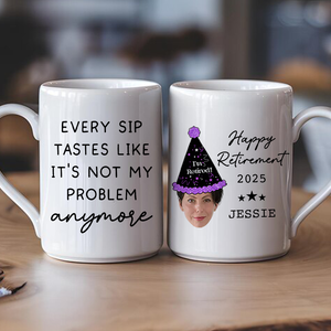 Custom Retirement Mug, Personalized Gift for Boss or Coworker, Officially Retired Coffee Cup