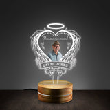 Dad In Loving Memorial Gift, Loss Of Loved One Gift, Not A Day Goes By That You Are Not Missed Personalized Led Night Light
