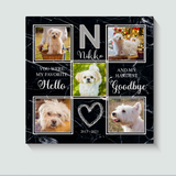 Dog Memorial Photo Collage, Pet Loss Frame Portrait, Dog Loss Photo Canvas, Cat Passing Gift, Dog Condolence Gift