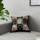 Dog Memorial Photo Collage Pillow, Pet Loss Pillow, Dog Loss Photo Pillow, Cat Passing Gift, Dog Condolence Gift