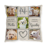 Dog Memorial Photo Collage, Pet Loss Throw Pillow, Dog Loss Photo Pillow, Cat Passing Gift, Dog Condolence Gift