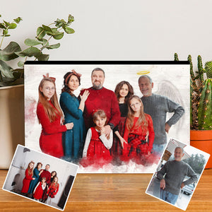 Family Portrait From Different Photos, Add Deceased Loved One to Photo, Add Person to Wood Photo Panel